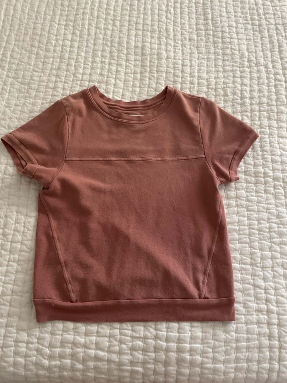 Short sleeve sweatshirt